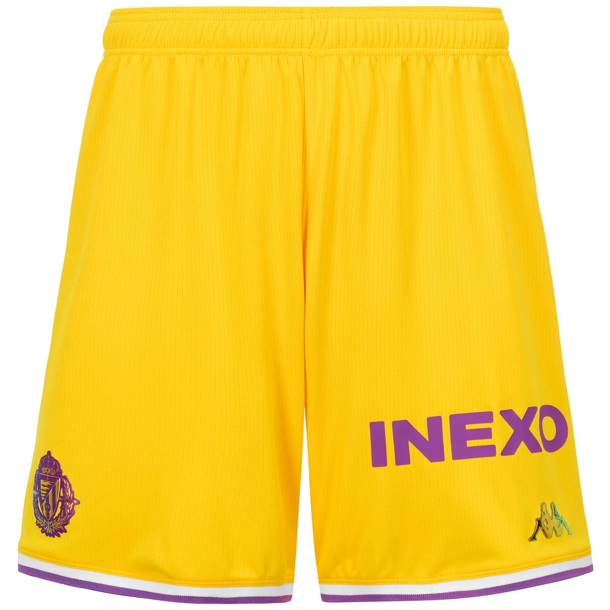 SHORT 3ª EQUIPACIÓN REAL VALLADOLID 25/26 AMARILLO KOMBAT RYDER - Imagen 2