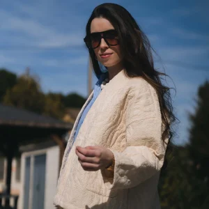 CHAQUETA BLOSSOM MARFIL