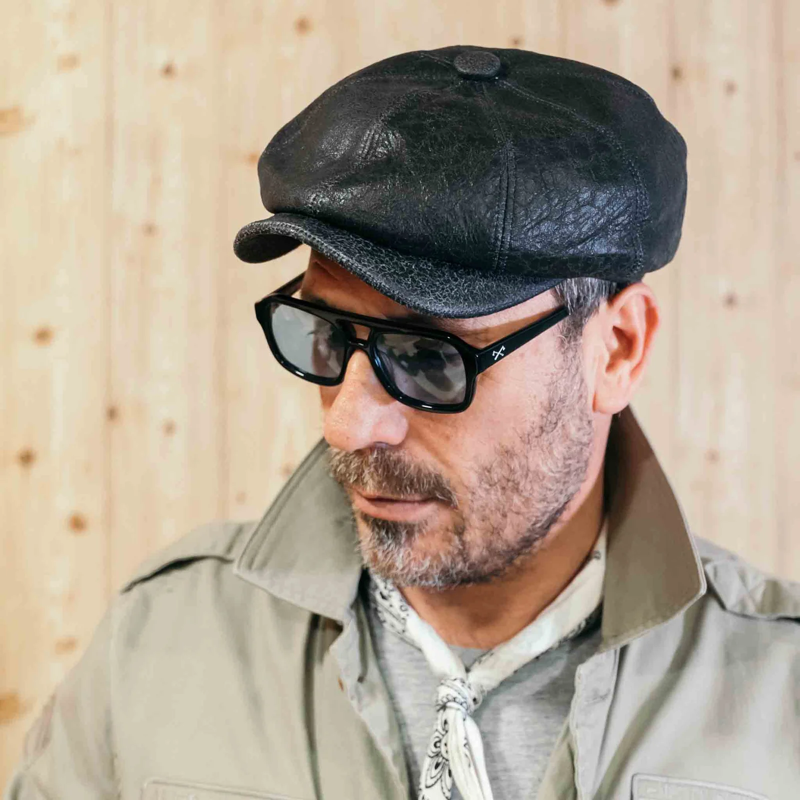 Gorra HARRY Leather Black - Imagen 3