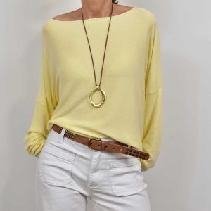 Jersey punto corto amarillo