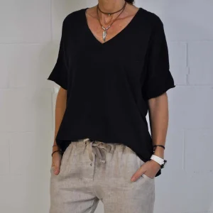 Camiseta manga corta negra