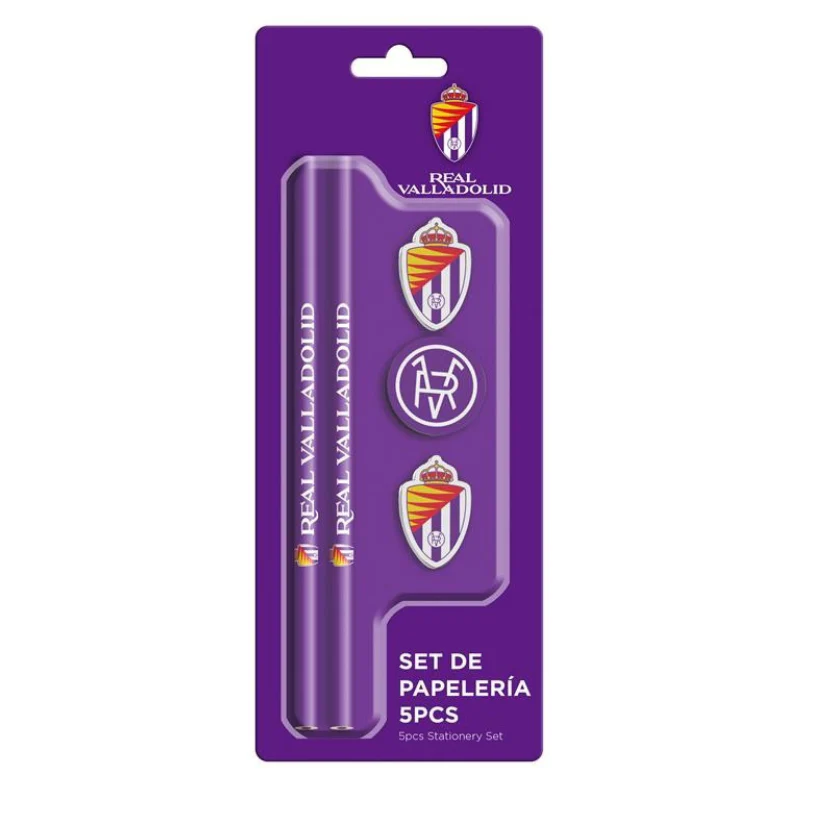 SET 5 PIEZAS PAPELERIA REAL VALLADOLID