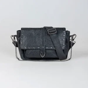 Bolso piel con tachas