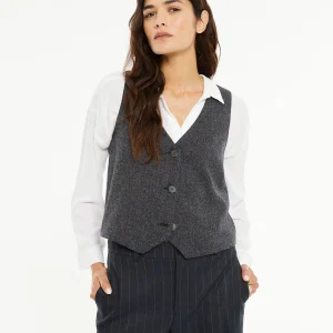 Chaleco escote pico