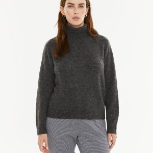 Jersey cuello alto con lurex