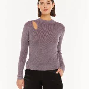 Jersey lúrex cut-out