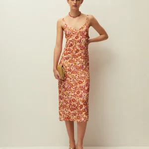 Vestido largo estampado