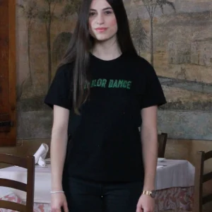 Camiseta Chica Negra Estampado Mudejar