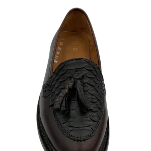 Mocasín para dama piel de pitón y res Tokio