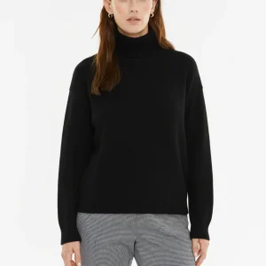 Jersey cuello alto con lurex