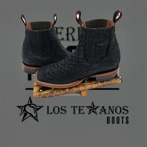 Botin vaquero piton negro[Bot1752]
