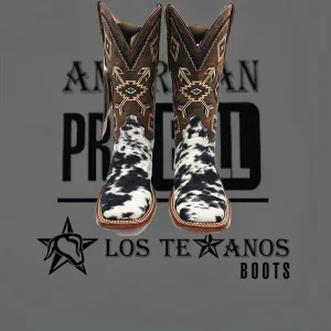Bota vaquera hombre pelo de vaca [pro3008]